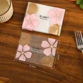 10x13.5cm translucent cherry blossom heat seal bags for mooncakes, 100pcs - 10*13.5CM Diagonal Cherry Blossom (100 Pcs/Pack)