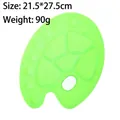 Green plastic paint palette for kids and students drawing watercolor and acrylic paints - Green Fish Shaped Palette / 14 Wells 21.5*27.5cm