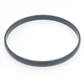 Sleek minimalist black titanium steel circular bracelet featuring a smooth matte finish - Inner Diameter 55mm / Black (Single)
