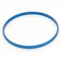 Minimalist blue metallic titanium steel bangle bracelet, 3.6mm wide - Inner Diameter 55mm / Single Ring / Blue