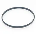 Minimalist 3.6mm width black titanium steel stackable bangle bracelet for daily wear - Inner Diameter 55mm / Single Ring / Black