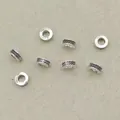 Antique silver metal dreadlock beads with textured honeycomb pattern for hair styling - 20pcs