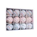 Set of 12 colorful macaron foam Christmas ball ornaments for festive tree decoration - 12 Pieces/Pack (6cm) / Colorful