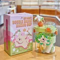 Süßer Cartoon 650ml Doppeltrinkbecher mit Strohhalm, Bären-Design und originaler Verpackung - 620ml / Grün