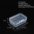 Transparent mini plastic storage box 6.5x4.5x2cm for jewelry and small parts - 6.5 Rectangular Box (6.5*4.5*2cm)