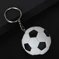 Mini-Fußball-Schlüsselanhänger in Schwarz-Weiß, ideales Geschenk für Fußball-Fans. - Schwarz & Weiß / 4,6 cm