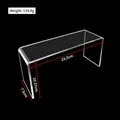 Transparent acrylic display stand riser with dimensions 23.2x10.37x7.5cm - Large (23.2x7.5x10.3cm) Single
