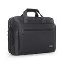 Professional black business laptop briefcase made of durable Oxford fabric with handle - Business Large Capacity Handheld Bag (3295#)