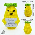 Handmade crochet positive energy pineapple doll for desktop decoration - Pineapple