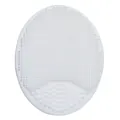 Spazzola in silicone morbido per capelli neonati e detergente viso massaggiante - Confezione OPP individuale / Bianco latte