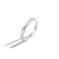 999 Sterling Silver Mobius Couple Ring with Frosted Texture and Adjustable Opening - Adjustable Open / J0375 Women's Style (S999 Silver)