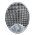 Spazzola per capelli neonato in silicone grigio e detergente viso a doppia trama - Confezione OPP individuale / Grigio