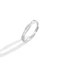 Elegant 925 sterling silver Mobius ring featuring a frosted finish and adjustable band - Adjustable Open / J0259 Women's Style (S999 Silver)