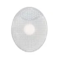 White soft silicone baby hair and face cleaning brush with dual massage textures - Clear