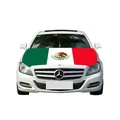 Premium Mexican flag car hood cover protector for sports fans and car accessories. - Car Bonnet Cover