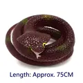 Juguete de serpiente cobra de goma marrón para bromas, longitud aproximada de 75 cm, real - Aproximadamente 75cm / Cobra Marrón