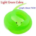Realistic 75cm light green soft rubber cobra toy for prank spoof and novelty gift - Approx 75cm / Light Green Cobra