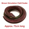 Realistic brown rubber snake toy for pranks, 75cm long variant - Approx 75cm / Brown Field Snake