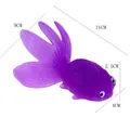 Realistisches lila Goldfisch-Spielzeug aus Weichgummi mit 11 cm Größe Angaben - TPR Riesengoldfisch - Lila