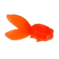 Lebensechtes hellorangefarbenes Goldfisch-Spielzeug aus weichem Gummi für Streiche - TPR Riesengoldfisch - Rot