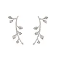 Eleganti orecchini a foglia e ramo color argento in stile bohémien di tendenza - Argento
