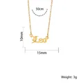 Gold-plated Leo zodiac pendant necklace in stainless steel with 50cm O-chain and 15mm pendant - Leo Gold