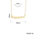 18K gold plated Capricorn zodiac necklace with stainless steel letter pendant - Capricorn Gold