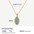 Gold tarot lovers pendant detail showing 20mm size and 4.2g weight specifications. - The Lovers Style (2412ZK33072XL)