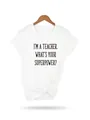 White graphic t-shirt for teachers featuring inspirational quote on wooden hanger - S / Inspirational Quote Tie-Knot Hem Style (19) / White / Tops