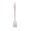One-piece white silicone pastry brush with colorful sprinkle pattern on handle - Oil Brush / White with Colorful Dots