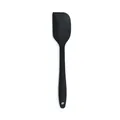 Professional small black heat resistant silicone spatula for baking and scraping cream. - Spatula / Black