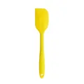 Small heat-resistant yellow silicone scraper for cream smoothing and home baking - Spatula / Yellow