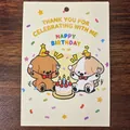 Simpatica cartolina di compleanno con cani cartoni animati per decorare sacchetti regalo - Set di 10 fogli / Biglietto Buon Compleanno