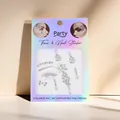 Detailed view of iridescent face and nail rhinestone stickers in party packaging - 8# Eye Area Iridescent Face Gems