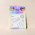 Iridescent face and nail rhinestone stickers for stage makeup and festival body art - 10# Butterfly Iridescent Face Gems