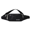 Schwarze Camouflage Bauchtasche wasserdicht für Sport mit Kopfhöreröffnung - Texturiertes schwarzes Camouflage
