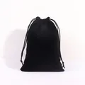 Sacchetto in velluto nero con coulisse per gioielli e confezioni regalo eleganti - 5*7cm / Nero