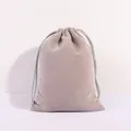 Sacchetto di velluto taupe con coulisse per gioielli e confezione regalo elegante di lusso - 7*9cm / Grigio