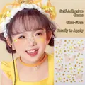 Self-adhesive butterfly face stickers and gem rhinestones for kids' stage makeup - 3# Yellow Butterfly Face Gems