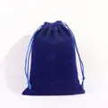 Small royal blue velvet drawstring pouch for jewelry storage and gift packaging - 7*9cm / Sapphire Blue