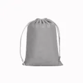 Premium grey velvet drawstring pouch for jewelry storage and gift packaging bags - 10*14cm / Holland Velvet Style / Light Gray