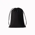 Minimalist black velvet drawstring pouch for jewelry storage and gift packaging. - 10*14cm / Drawstring Bag / Black