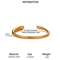 Minimalistisches, unregelmäßiges Wellen-Armband aus vergoldetem Edelstahl für Damen - Breites Wellendesign (B2243) / 18K Gold
