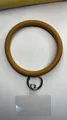 Brown silicone wristlet strap for phone cases and keychains with clear tab attachment - Brown