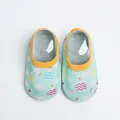 Baby anti-slip indoor floor socks with cute cartoon hot air balloon pattern in mint green - (Spring/Autumn Style) Pale Green Hot Air Balloon
