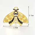 Yellow butterfly enamel charm for handmade DIY jewelry making, 2.1cm x 2.8cm size - Yellow Butterfly (Standard) / 2.8CM×2.1CM