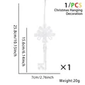 Transparant acryl kerstornament in sleutelvorm met afmetingen 15,6 cm en gewicht 20 g - Kerstsleutel Ornament (Enkel)