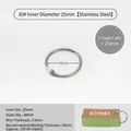 Stainless steel 25mm binding ring for loose-leaf albums and card organization - 30# Inner Diameter 25mm Wire 2.5 / Silver