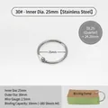 Stainless steel 25mm binding ring for loose-leaf albums and card organization - 30# Inner Diameter 25mm Wire 2.5 / Silver
