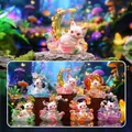 Traditional Chinese style nine-tailed fox blind box figurines set in fantasy forest - A173 Nine-tailed Dream Fox Box 6 / Random One
